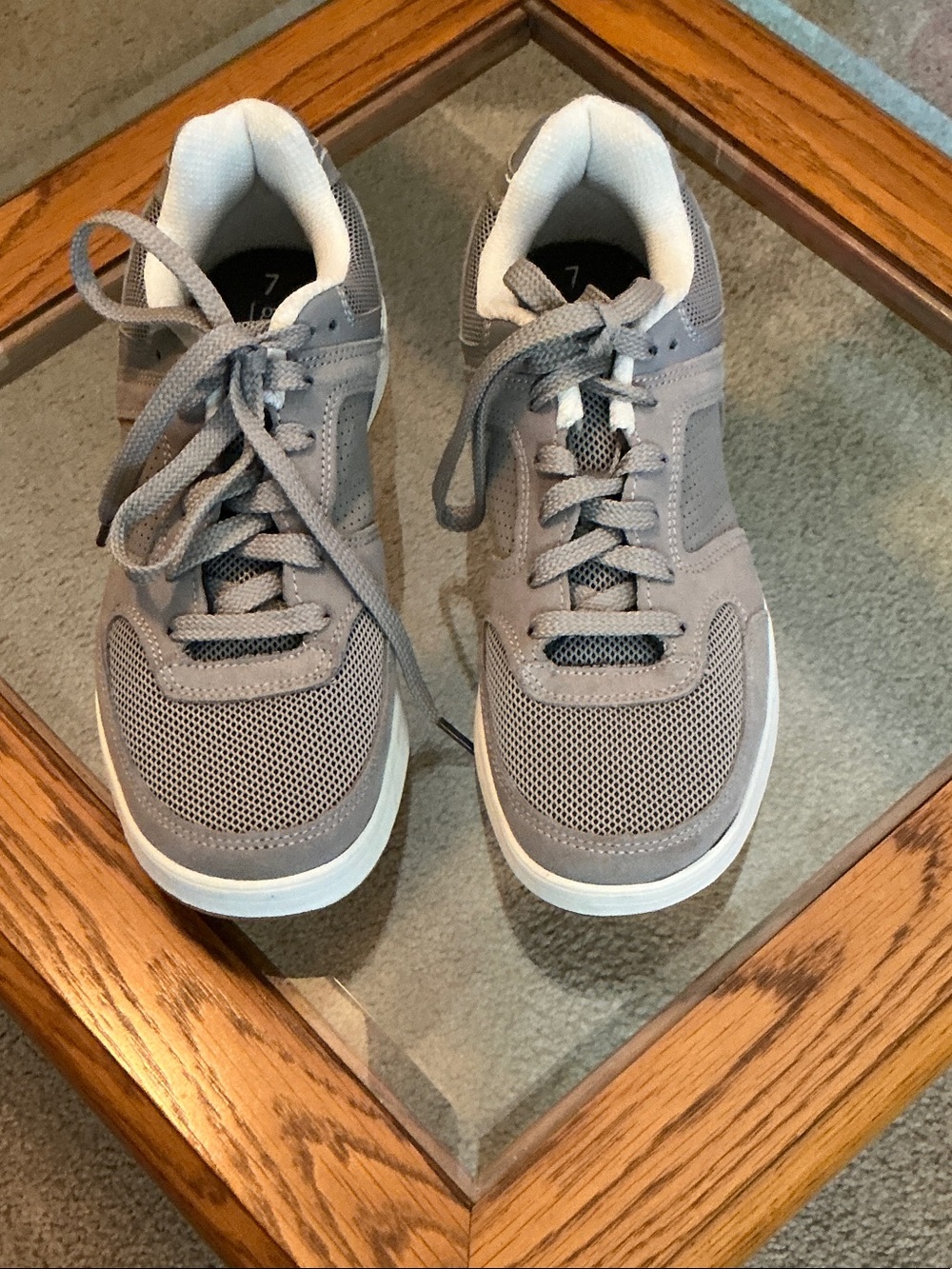 George Grey Mesh Lace-Up Men's Sneakers